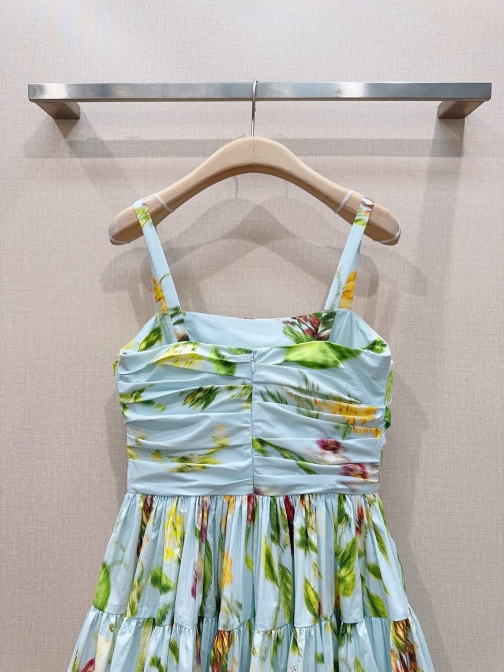 Oscar De La Renta Printed Camisole Dress - Picture 5 of 8
